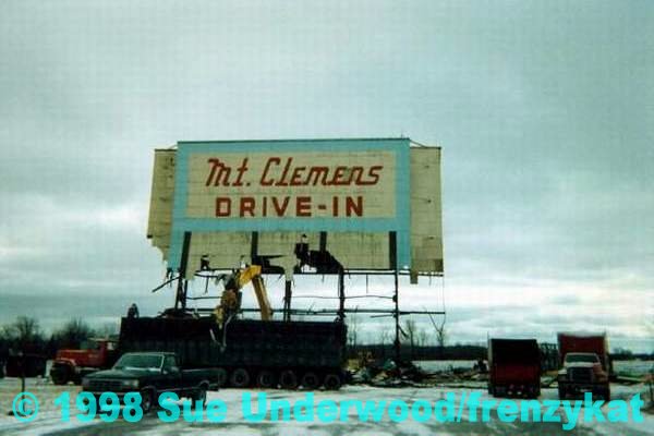 Mt Clemens Drive-In Theatre - Demo By Sue Underwood (newer photo)